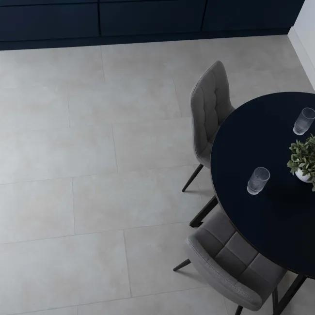 Spector Grey Concrete Tile Effect Luxury Click Vinyl Flooring 5.5mm
