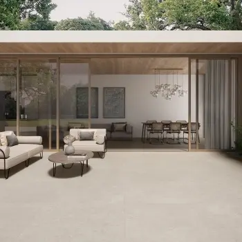 Batela Beige Stone Effect Matt Large Porcelain Outdoor Slab