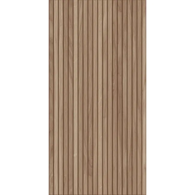 Natural Slatted Wood Effect Matt Ceramic Wall Tile