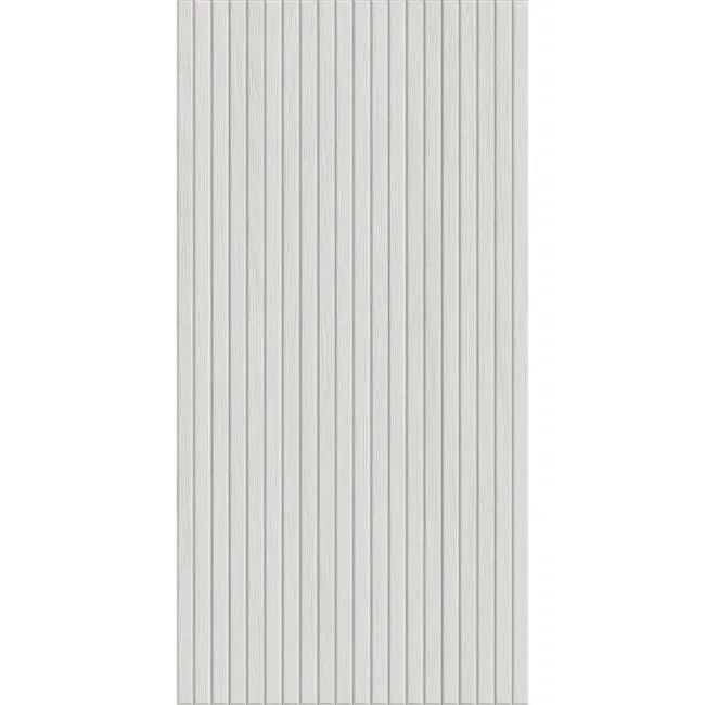 White Slatted Wood Effect Matt Ceramic Wall Tile