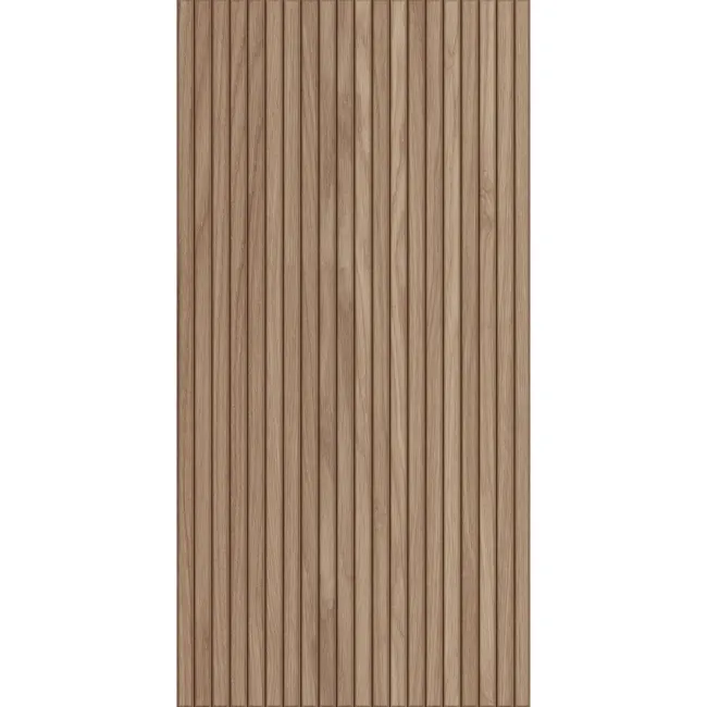 Natural Slatted Wood Effect Matt Ceramic Wall Tile