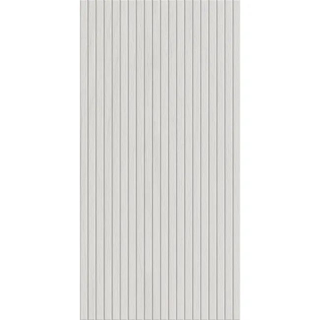 White Slatted Wood Effect Matt Ceramic Wall Tile