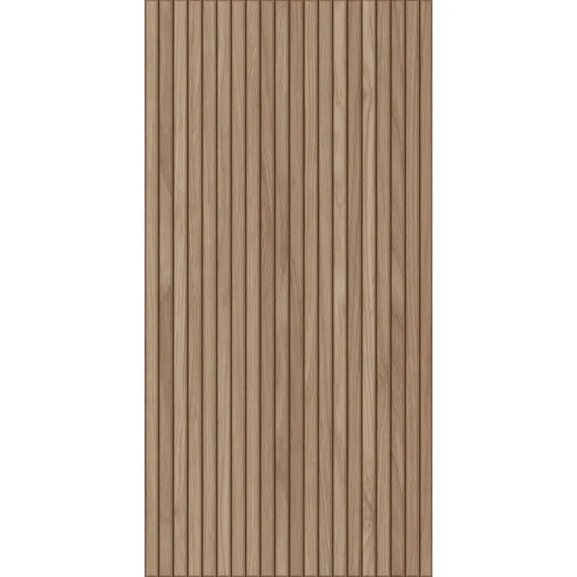 Natural Slatted Wood Effect Matt Ceramic Wall Tile