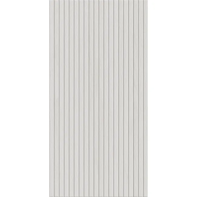 White Slatted Wood Effect Matt Ceramic Wall Tile