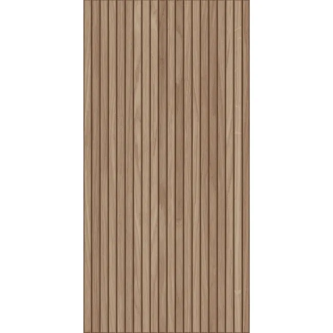 Natural Slatted Wood Effect Matt Ceramic Wall Tile