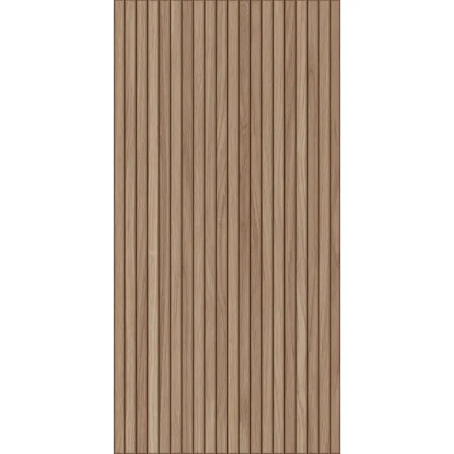 Natural Slatted Wood Effect Matt Ceramic Wall Tile