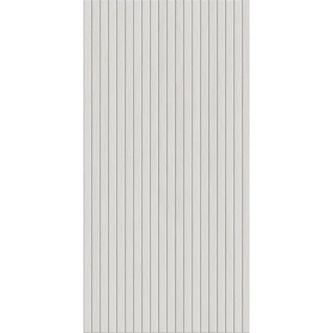 White Slatted Wood Effect Matt Ceramic Wall Tile