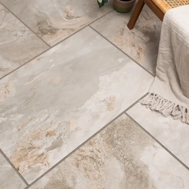 Slate Way Beige Matt Porcelain Outdoor Slab