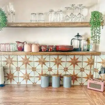Metropolis Star Sienna Wall and Floor Tiles