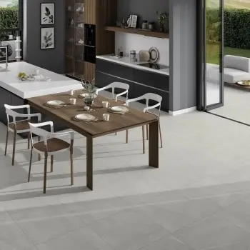 Bellevue White Stone Effect Matt Anti Slip Porcelain Tile