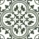 Avon Green Victorian Patterned Matt Ceramic Floor Tile