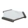 Fusion White Marble Effect & Black Border Hexagon Tile