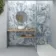 Lifefull Blue Floral Decor Matt Porcelain Wall Tile