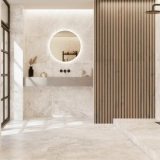Mylos Ivory Stone Effect Matt Porcelain Wall & Floor Tile