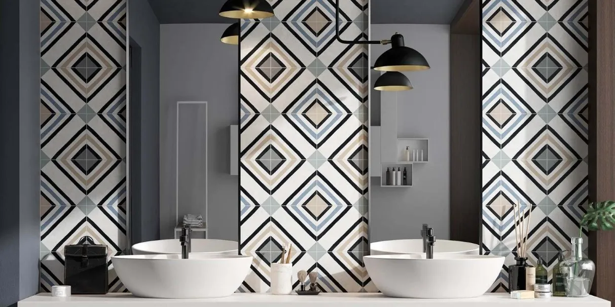 Ultimate Combinations: Patterned & Plain Tiles