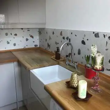 Trend White Terrazzo Multicolour Wall and Floor Tile