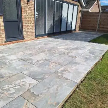 Slate Way Grey Matt Porcelain Outdoor Slab