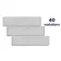 Style Smoke Light Grey Brick Effect Gloss Ceramic Wall Tile