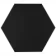 Apollo Hexagon Black Wall and Floor Tile