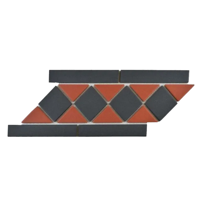 Victorian Red & Black Border