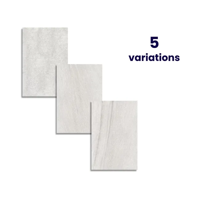 Everest Light Grey Stone Effect Matt Porcelain Outdoor Slab Tile