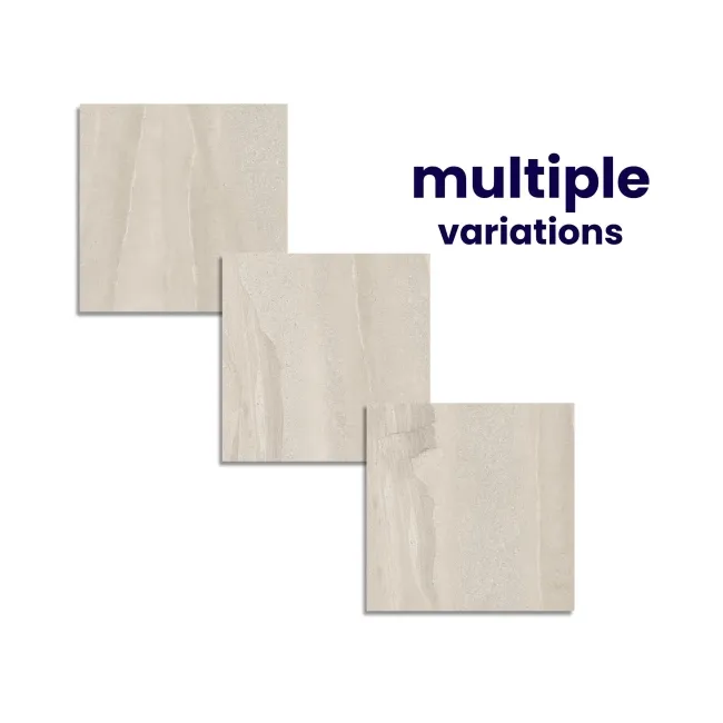 Rochetta Ivory Stone Effect Matt Porcelain Tile