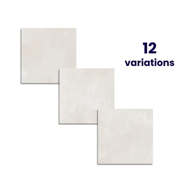 Infinity White Stone Effect Matt Porcelain Outdoor Slab Tile