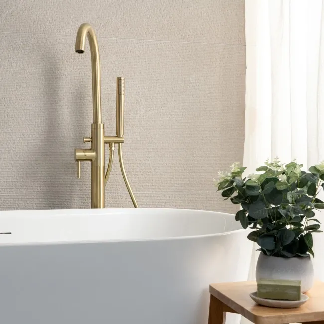 Capri Ivory Matrix Decor Stone Effect Matt Porcelain Wall Tile