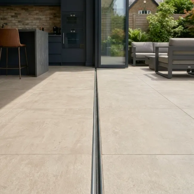 Infinity Beige Stone Effect Matt Porcelain Outdoor Slab Tile