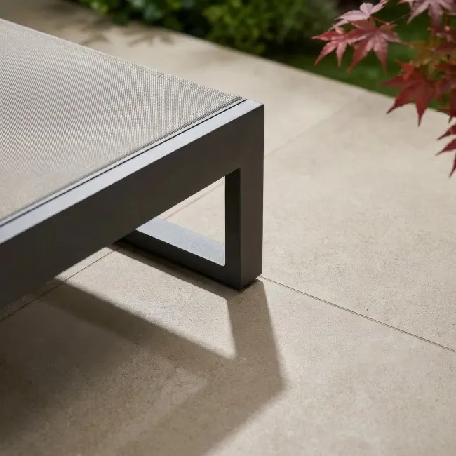 Infinity Beige Stone Effect Matt Porcelain Outdoor Slab Tile