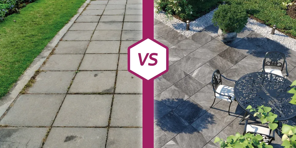 Paving Vs Outdoor Porcelain Tiles: Head To Head