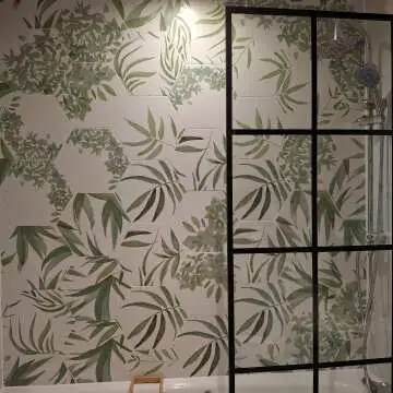 Oasis Floral Patterned Hexagon Matt Porcelain Wall and Floor Tile