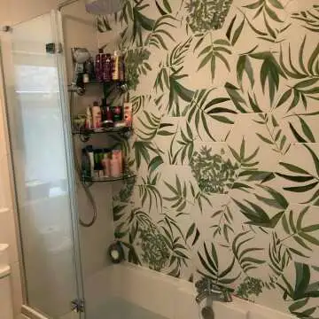 Oasis Floral Patterned Hexagon Matt Porcelain Wall and Floor Tile