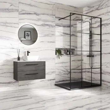 Amazonas Purple Marble Effect Semi Polished Porcelain Tile