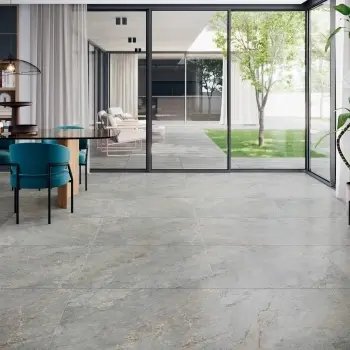 Mylos Grey Stone Effect Matt Porcelain Floor Tile