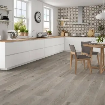 Articwood Argent Wood Effect Wall And Floor Tiles 205x615 Kitchen Roomset