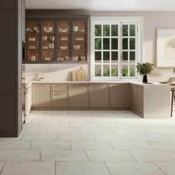 Bologna White Stone Effect Matt Porcelain Wall and Floor Tile