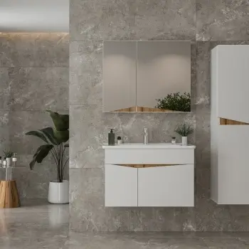 Dalyan Grey Stone Effect Matt Porcelain Wall and Floor Tile