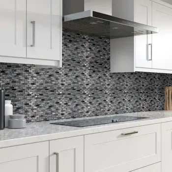 Grace Grey Glass Mosaic 288x306 Kitchen Roomset