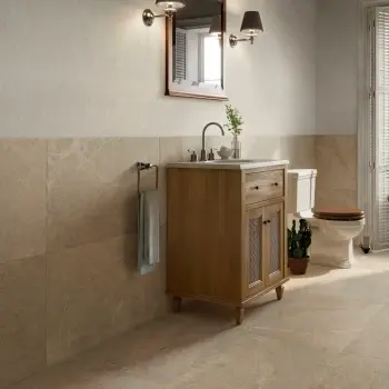 Lucca Flagstone Beige Chiselled Stone Effect Porcelain Tile