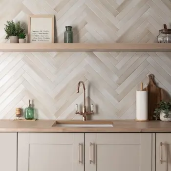 Massimo Ivory Brick Effect Matt Ceramic Wall Tile
