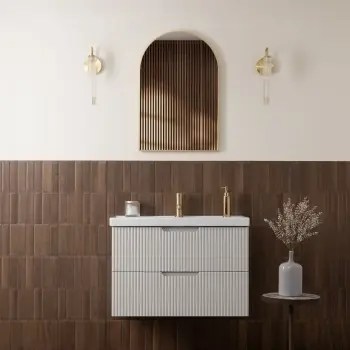 Nogal Block Decor Dark Brown Wood Effect Matt Ceramic Wall Tile