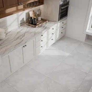 Glacier Grey Stone Effect Polished Porcelain Floor Tile