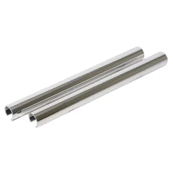 Silver Plastic Pipe Covers - Pack Of 2