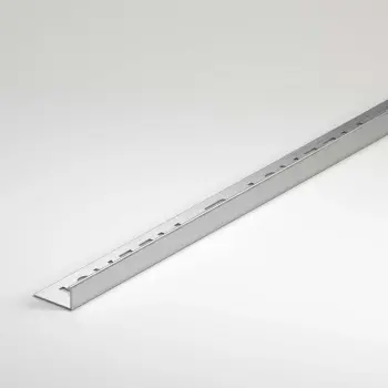 10mm Stainless Steel Effect Square Edge Metal Trim