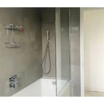 Surface Cool Grey Lappato Wall And Floor Tiles 300x600 Bathroom Roomset