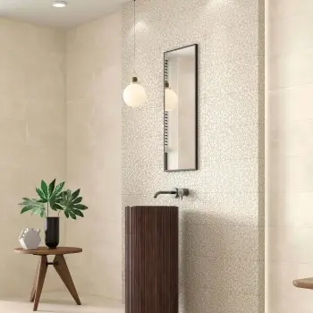 Talent Beige Decor Wall Tile 250x500 Bathroom Roomset