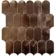 Roca Mosaico Scale Copper Metallic Effect Aluminum Mosaic