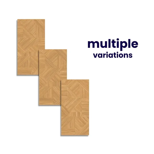 Nantes Natural 3D Wood Panel Effect Wall Tile
