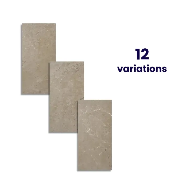 Neeko Taupe Stone Effect Matt Porcelain Tile